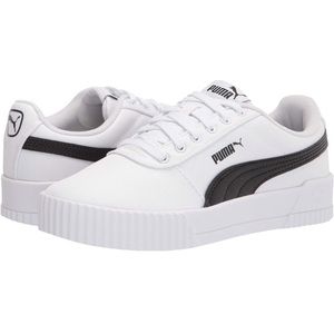 PUMA - NEW Carina Canvas White Court Sneakers Size 11